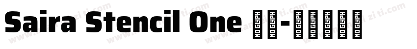 Saira Stencil One 普通字体转换